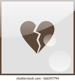Broken heart icon.