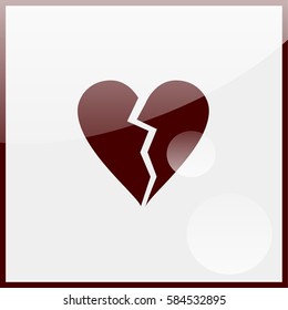 Broken heart icon.