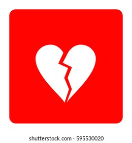 Broken heart icon.