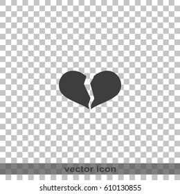 Broken heart icon.