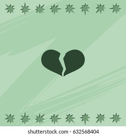 Broken heart icon.