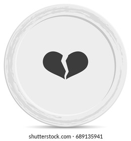 Broken heart icon.