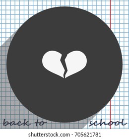 Broken heart icon.