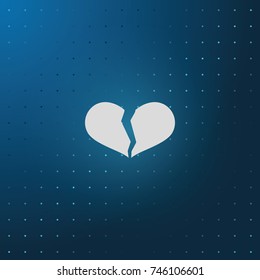 Broken heart icon.