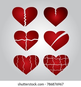 Broken heart icon