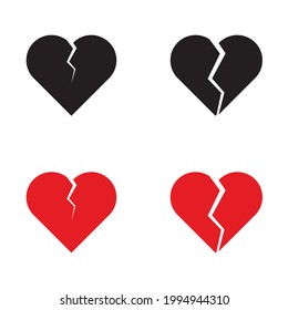 broken heart icon for apps and web sites