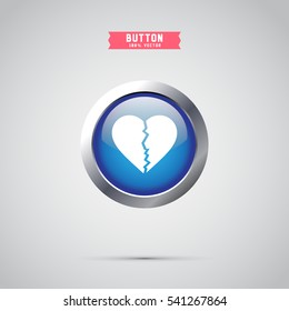 broken heart icon design
