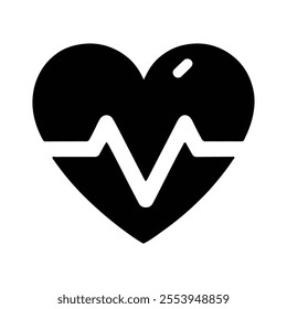 Broken heart icon silhouette vector. Black heart symbol. Break up vector heart sign.