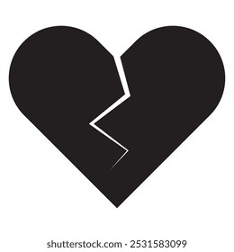 
Broken Heart Icon vector illustration.