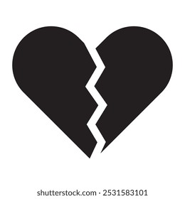 
Broken Heart Icon vector illustration.