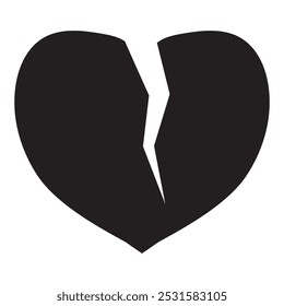 
Broken Heart Icon vector illustration.