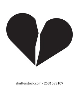 
Broken Heart Icon vector illustration.