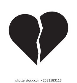 
Broken Heart Icon vector illustration.