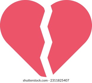 Broken Heart icon vector image. Suitable for mobile application web application and print media.