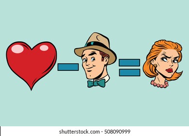 Broken heart minus man equals angry woman