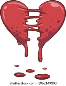 Broken bleeding heart Stock Illustrations, Images & Vectors | Shutterstock