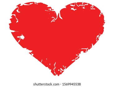 Broken Heart. Red Heart Clipart