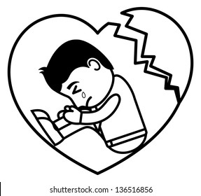 Featured image of post Heart Broken Boy Drawing : Looking for the best broken heart background?