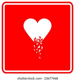 broken heart sign