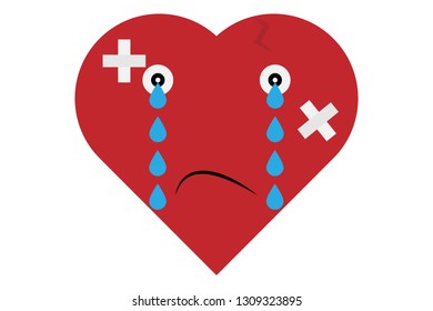 Broken heart for singleness.