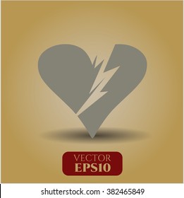 Broken heart symbol
