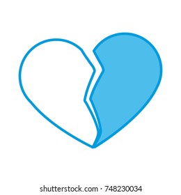 Broken heart symbol