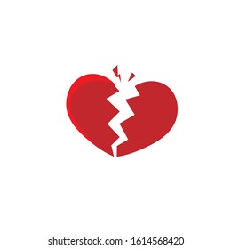 broken heart template design template