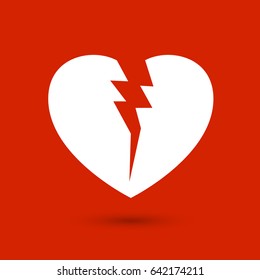 Broken heart. Valentine's day