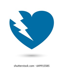 Broken heart. Valentine's day