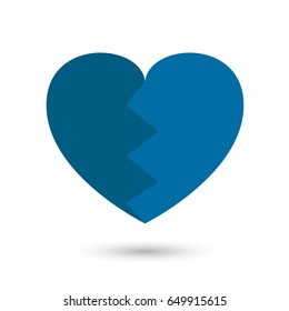 Broken heart. Valentine's day