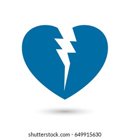 Broken heart. Valentine's day