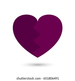 Broken heart. Valentine's day