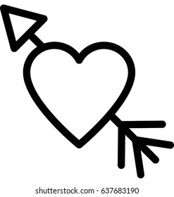 Broken Heart Vector Icon