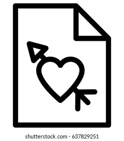 Broken Heart Vector Icon