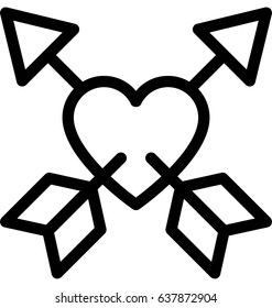 Broken Heart Vector Icon