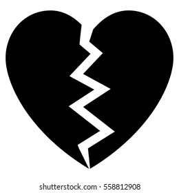 Broken Heart Concept Sign Symbol Grief Stock Illustration 236175115