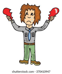 a broken heart vector illustration