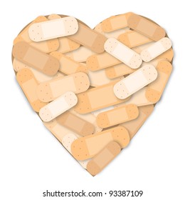 broken heart vector/illustration