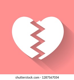 broken heat icon vector
