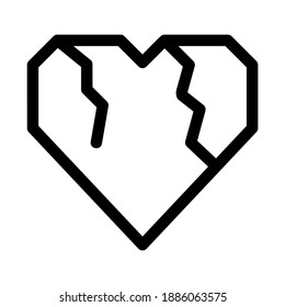 gebrochenes Symbol oder Logo, einzelne Zeichen Symbol, Vektorgrafik - hochwertige Vektorsymbole in schwarzem Stil
