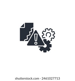 Icono roto. Vector.Trazo editable.signo de estilo lineal para utilizar Diseño web,logo.Ilustración de símbolo.