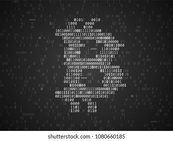 Broken image of bitcoin. Concept of error, crash, cyber attack