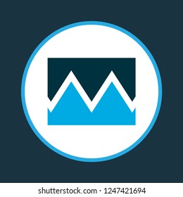 Broken image icon colored symbol. Premium quality isolated photo element in trendy style.