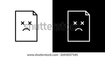 Broken Image icon Flat style logo vector. perfect for UI designs