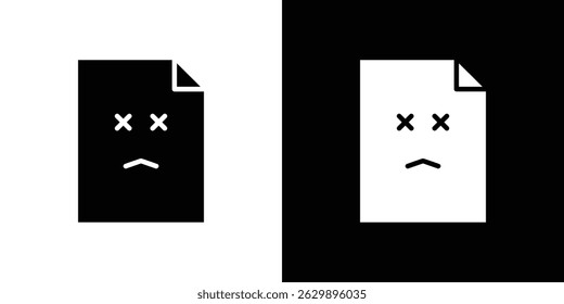 Broken Image icon in solid flat trendy design style.