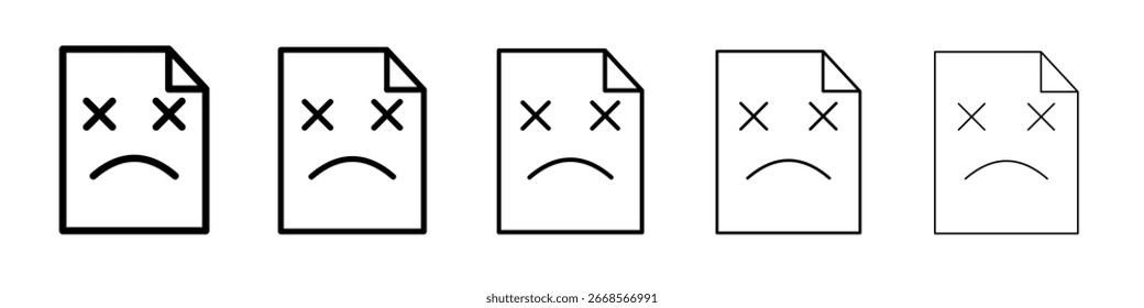 Broken Image icon Symbol concept for web design.simple line vector icon. logo illustration.