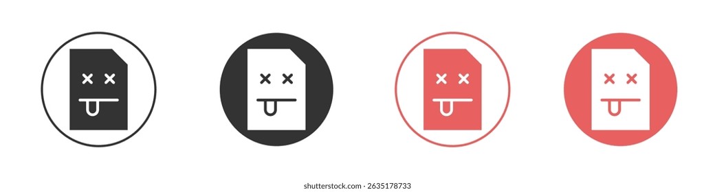 Broken Image icon vector design template simple and clean style