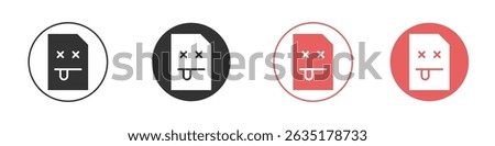 Broken Image icon vector design template simple and clean style
