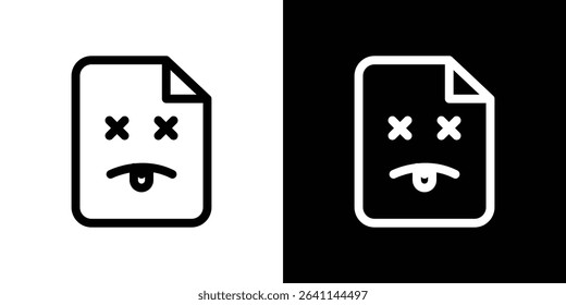 Broken Image icon vector simple element illustration editable
