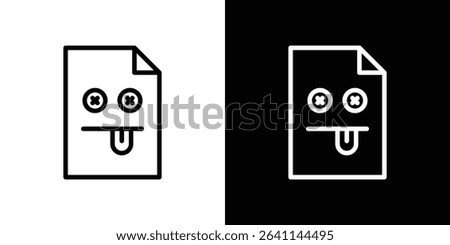 Broken Image icon vector simple element illustration editable